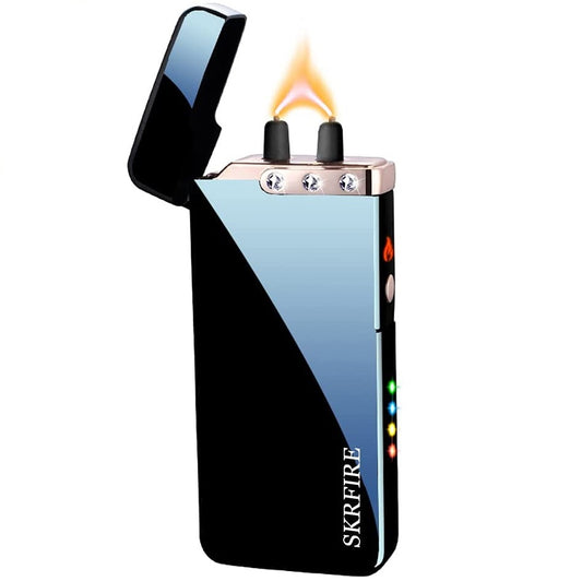 Electric Lighter,Flame Arc Lighter Rechargeable Flame Plasma Lighter Waterproof with 3 Rhinestones