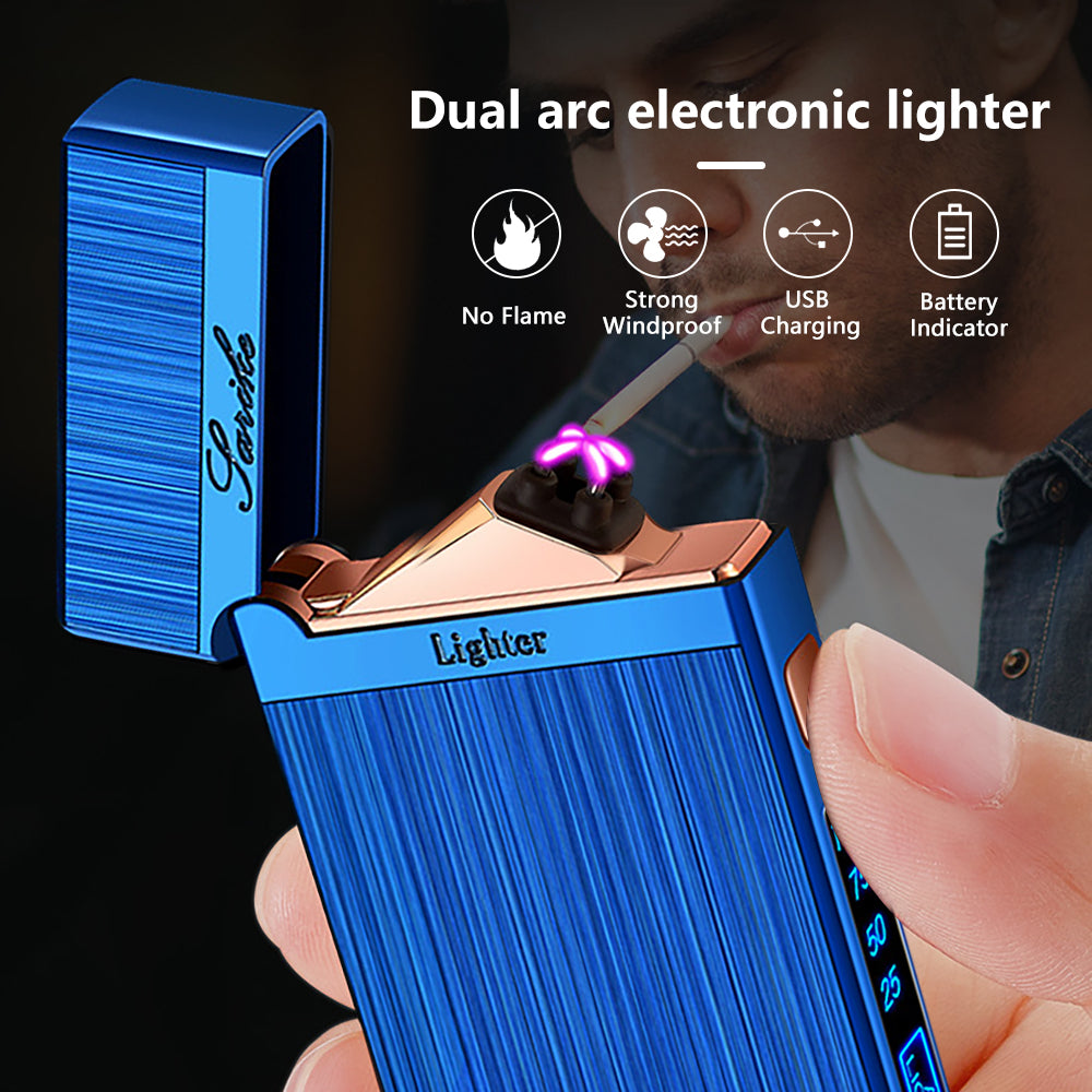SKRFIRE Arc Plasma Lighter with brushed mechanical body，Switch Rattle Design